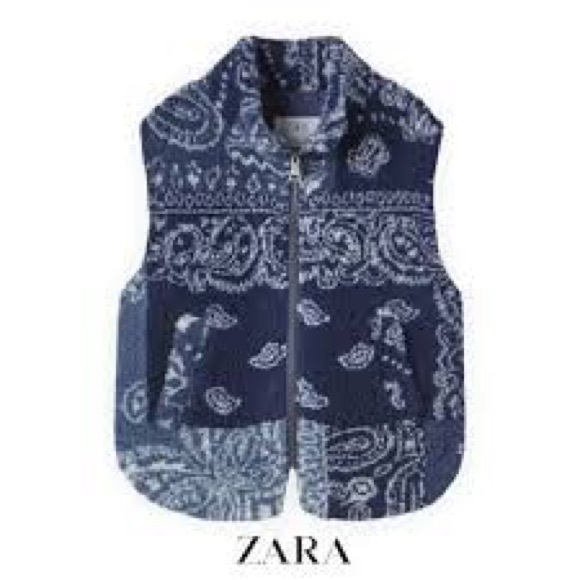 Zara kids Bandana Fleece Vest